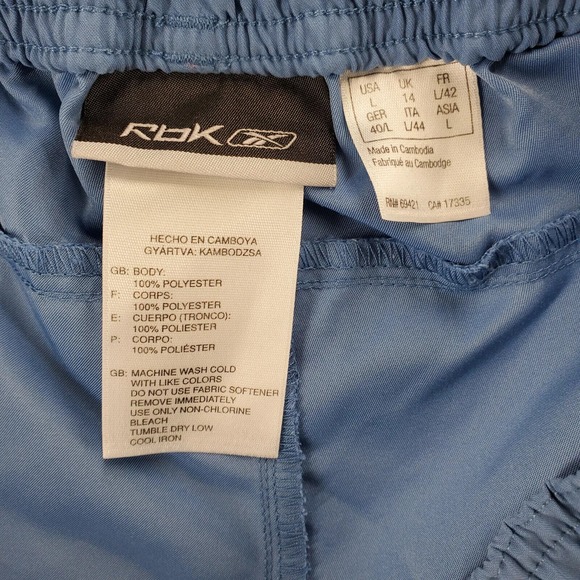 Reebok Shorts Mens Large Blue‎ Running Lightweight Pockets Outdoors Sports - Picture 6 of 11